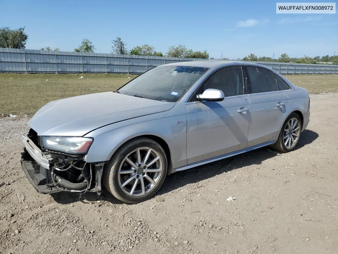 2015 Audi A4 Premium Plus VIN: WAUFFAFLXFN008972 Lot: 76607444