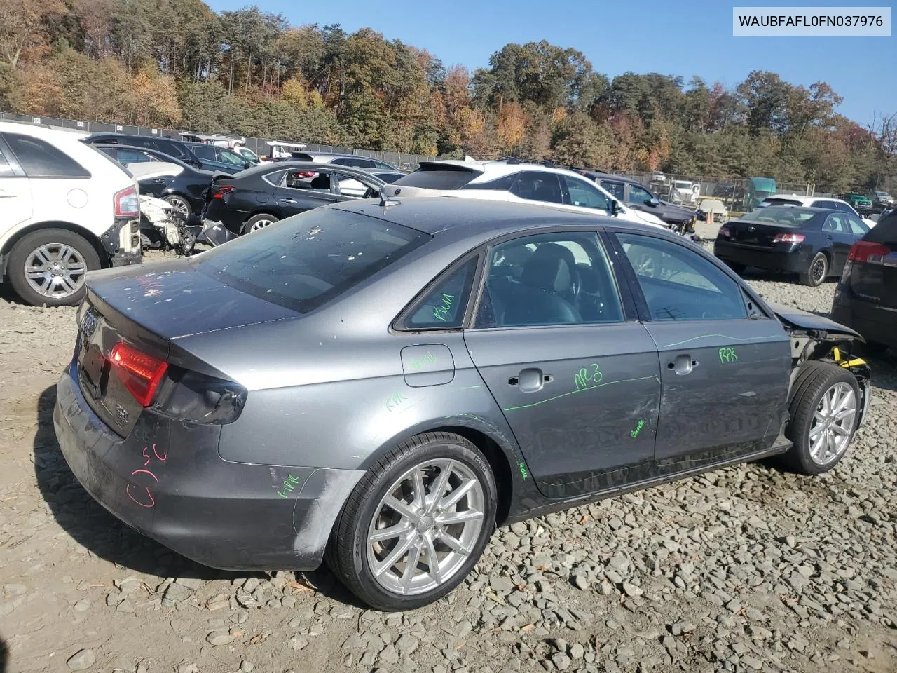 2015 Audi A4 Premium VIN: WAUBFAFL0FN037976 Lot: 78109234