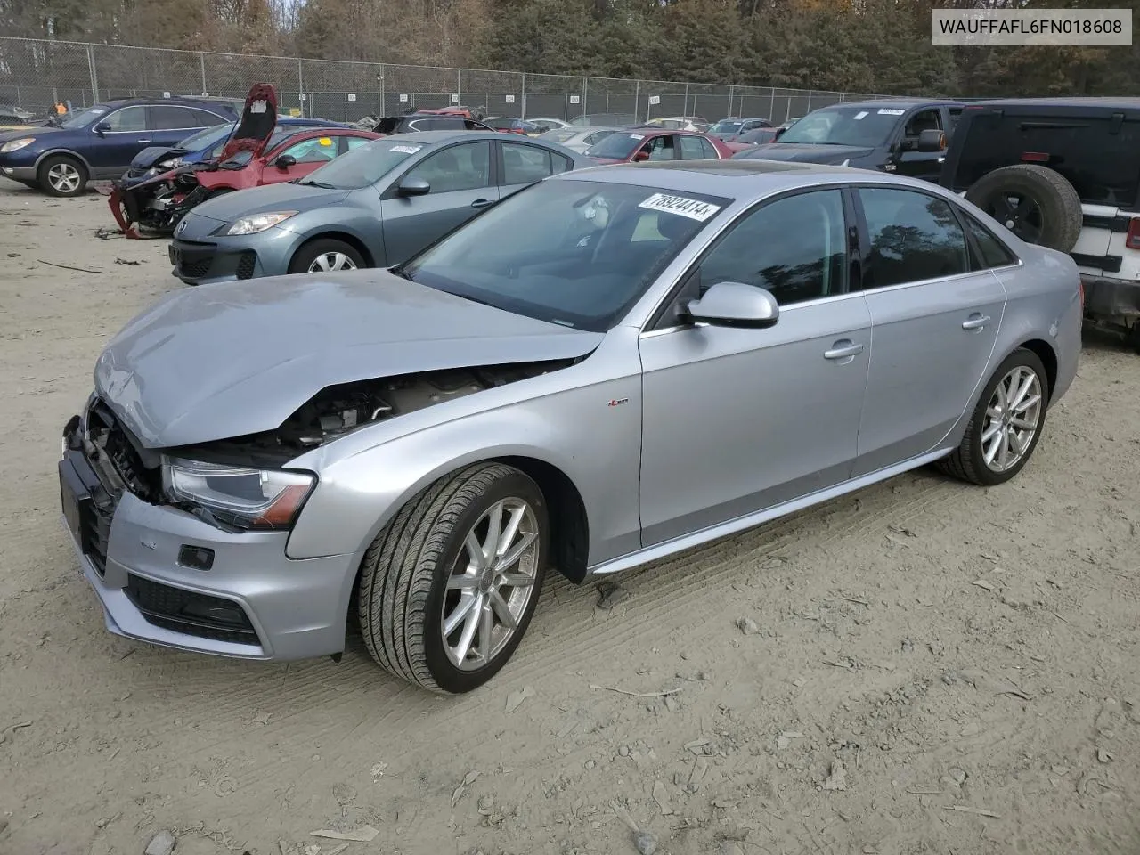 2015 Audi A4 Premium Plus VIN: WAUFFAFL6FN018608 Lot: 78924414