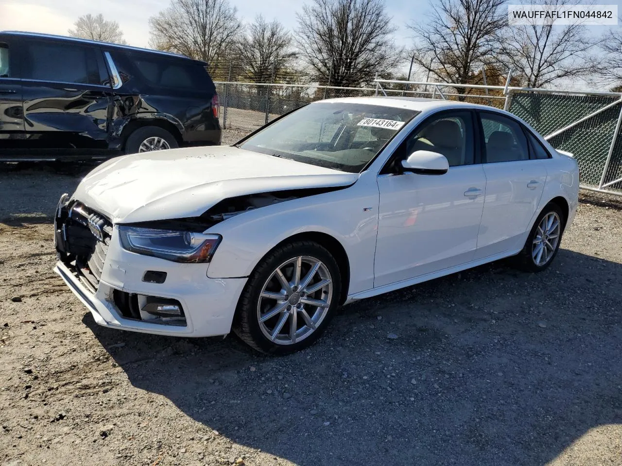 2015 Audi A4 Premium Plus VIN: WAUFFAFL1FN044842 Lot: 80143164