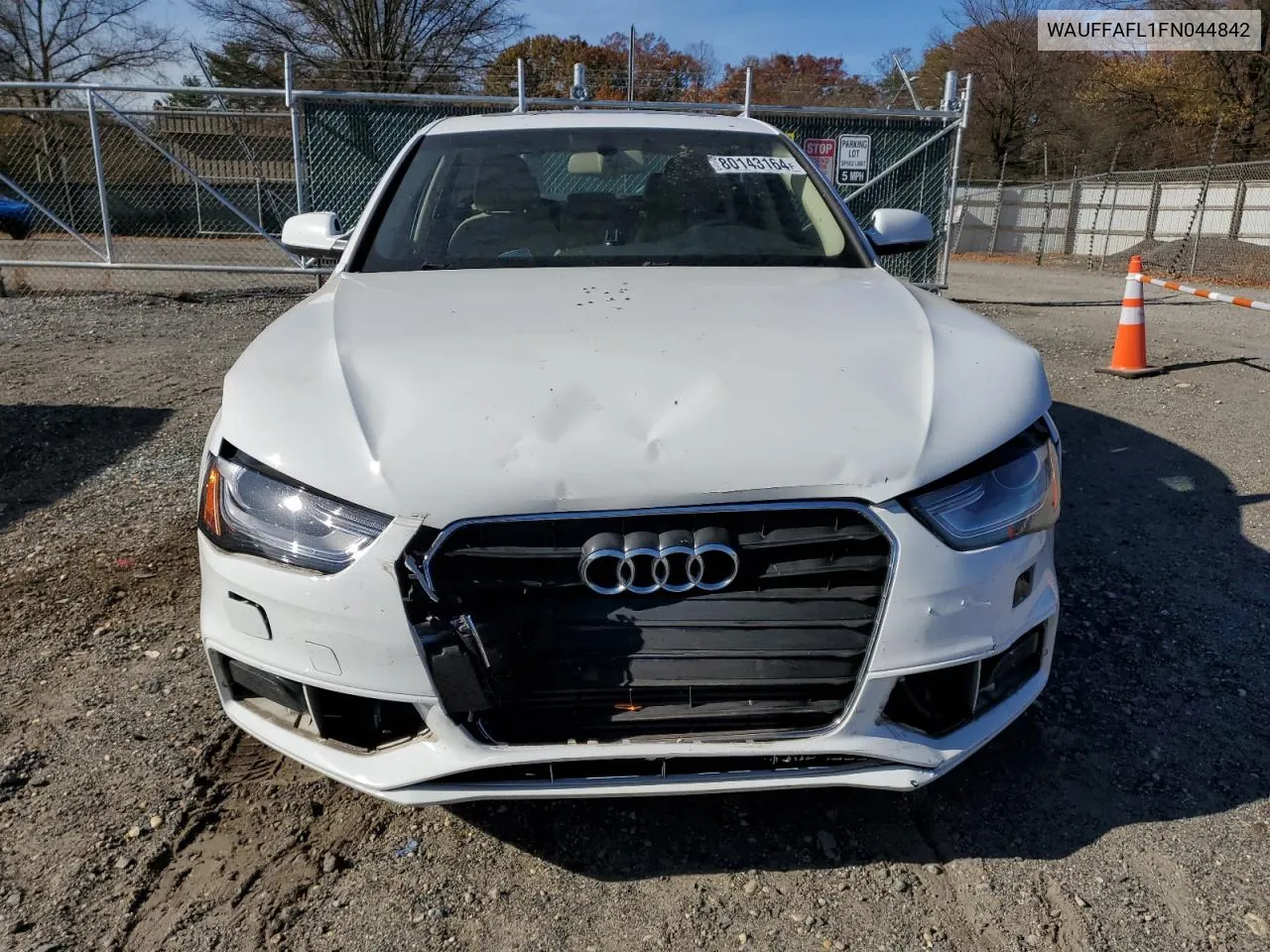 2015 Audi A4 Premium Plus VIN: WAUFFAFL1FN044842 Lot: 80143164