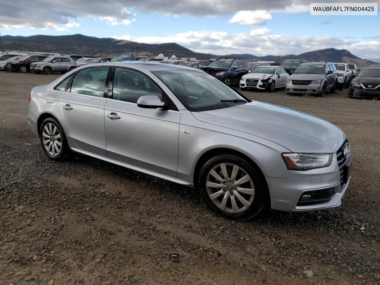 2015 Audi A4 Premium VIN: WAUBFAFL7FN004425 Lot: 80982474