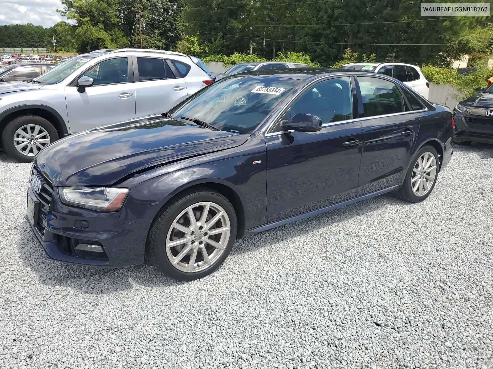 2016 Audi A4 Premium S-Line VIN: WAUBFAFL5GN018762 Lot: 65783084