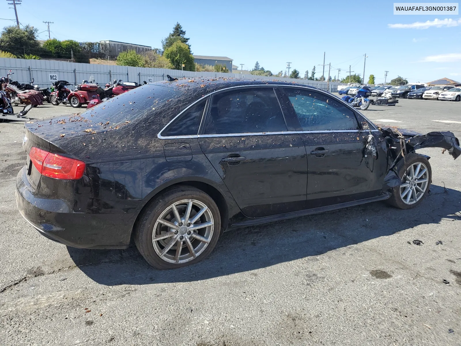 2016 Audi A4 Premium S-Line VIN: WAUAFAFL3GN001387 Lot: 66961274