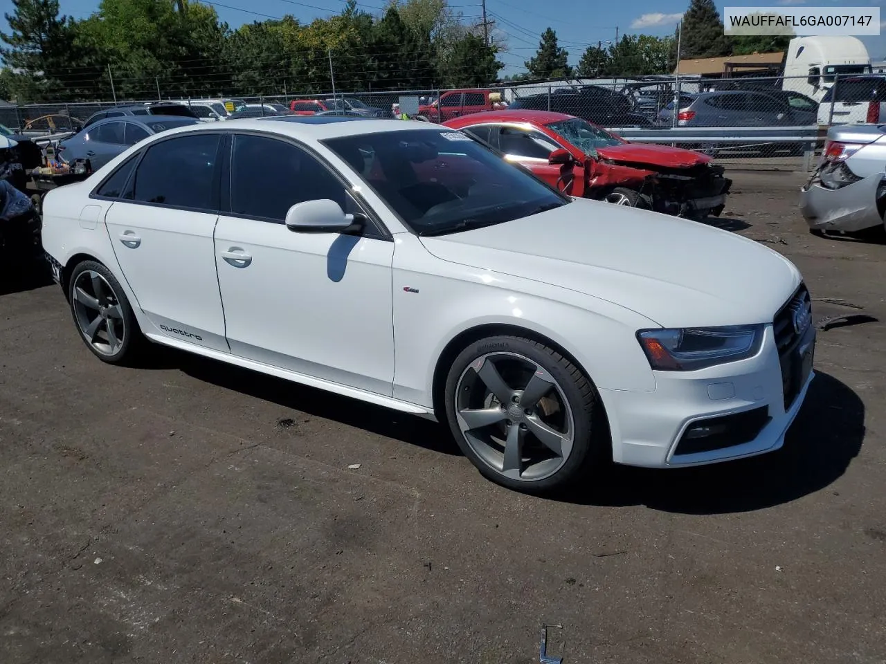 2016 Audi A4 Premium Plus S-Line VIN: WAUFFAFL6GA007147 Lot: 67583364