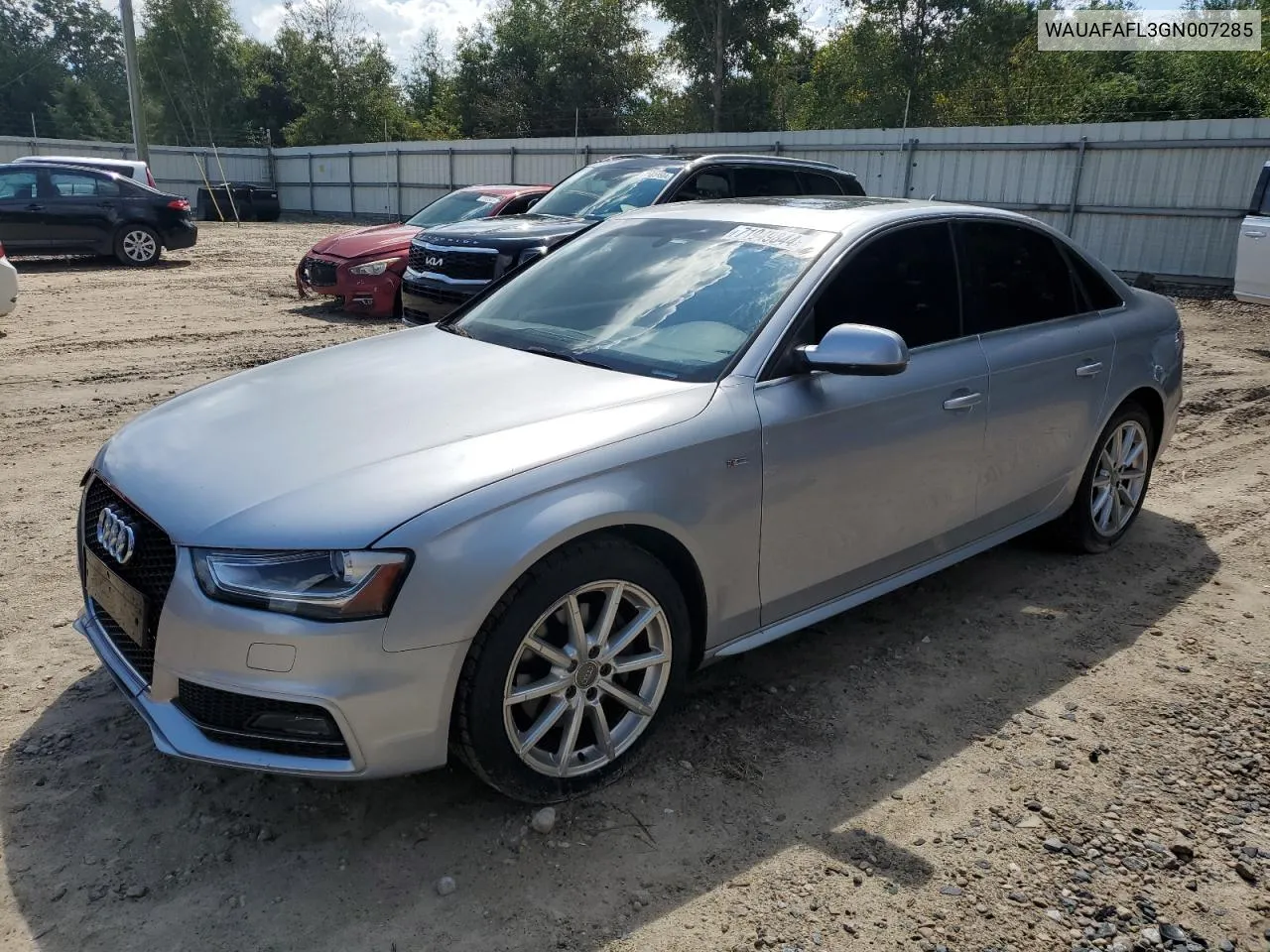 2016 Audi A4 Premium S-Line VIN: WAUAFAFL3GN007285 Lot: 71949844