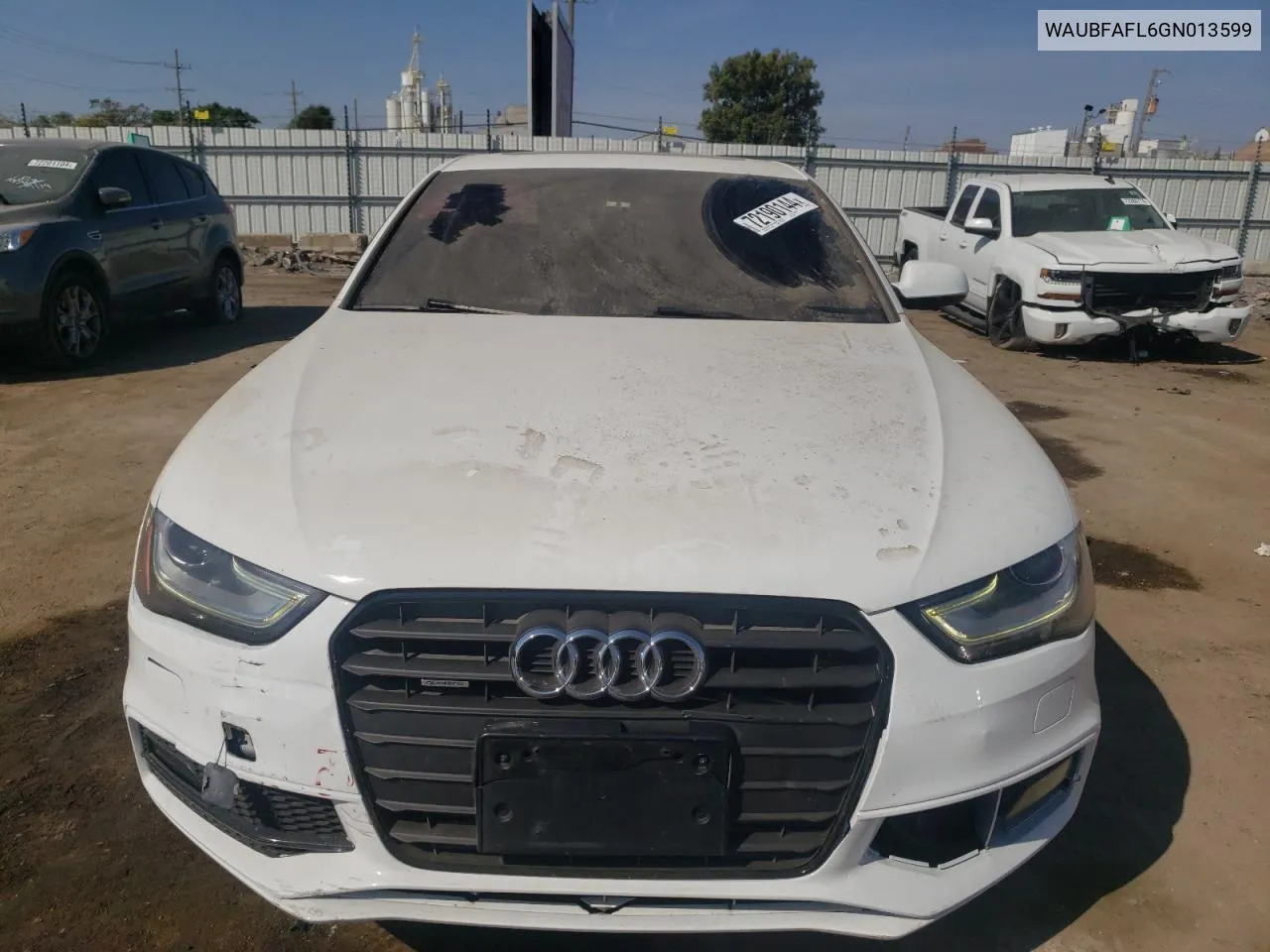 2016 Audi A4 Premium S-Line VIN: WAUBFAFL6GN013599 Lot: 72190144