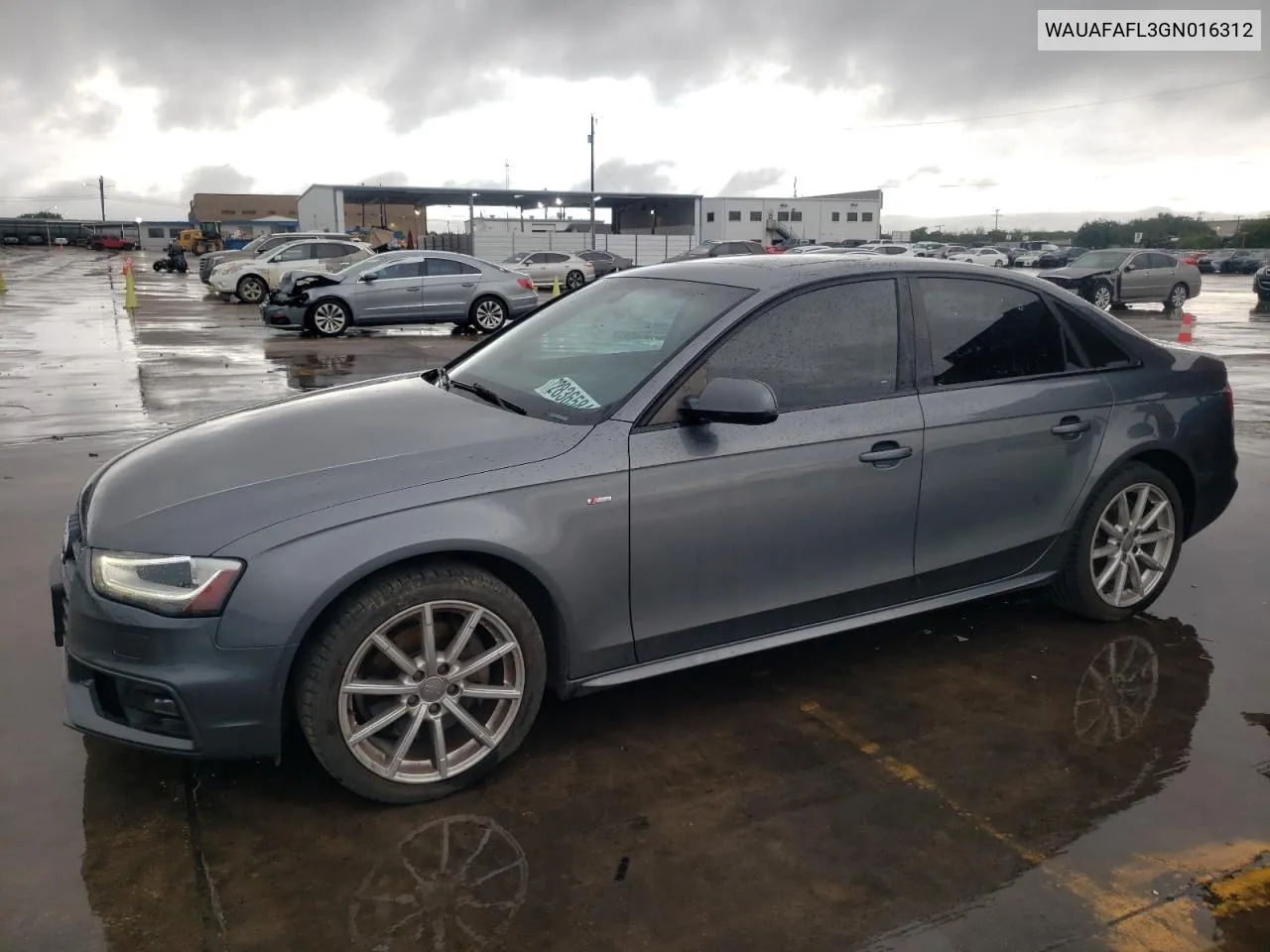 WAUAFAFL3GN016312 2016 Audi A4 Premium S-Line