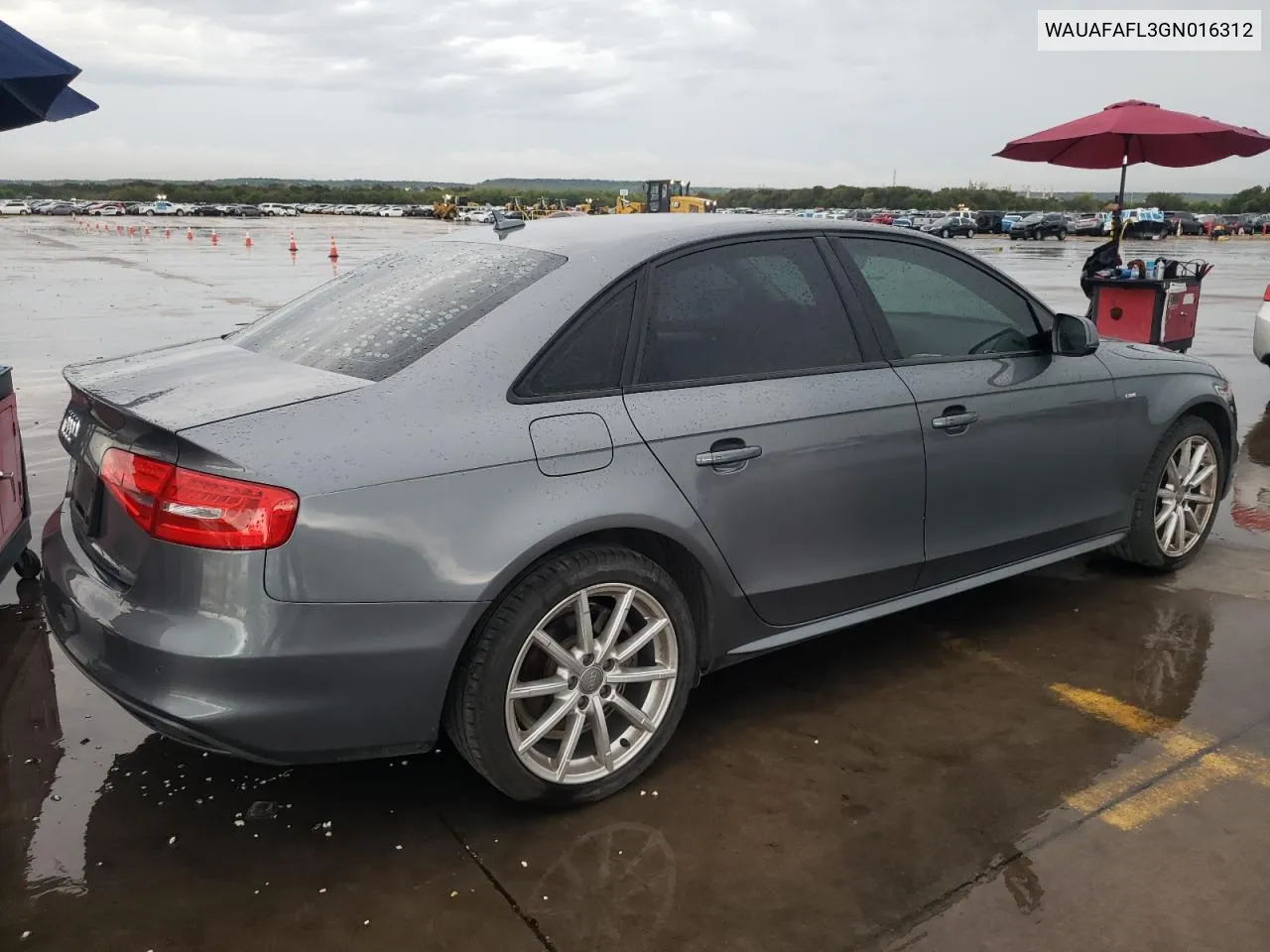 WAUAFAFL3GN016312 2016 Audi A4 Premium S-Line