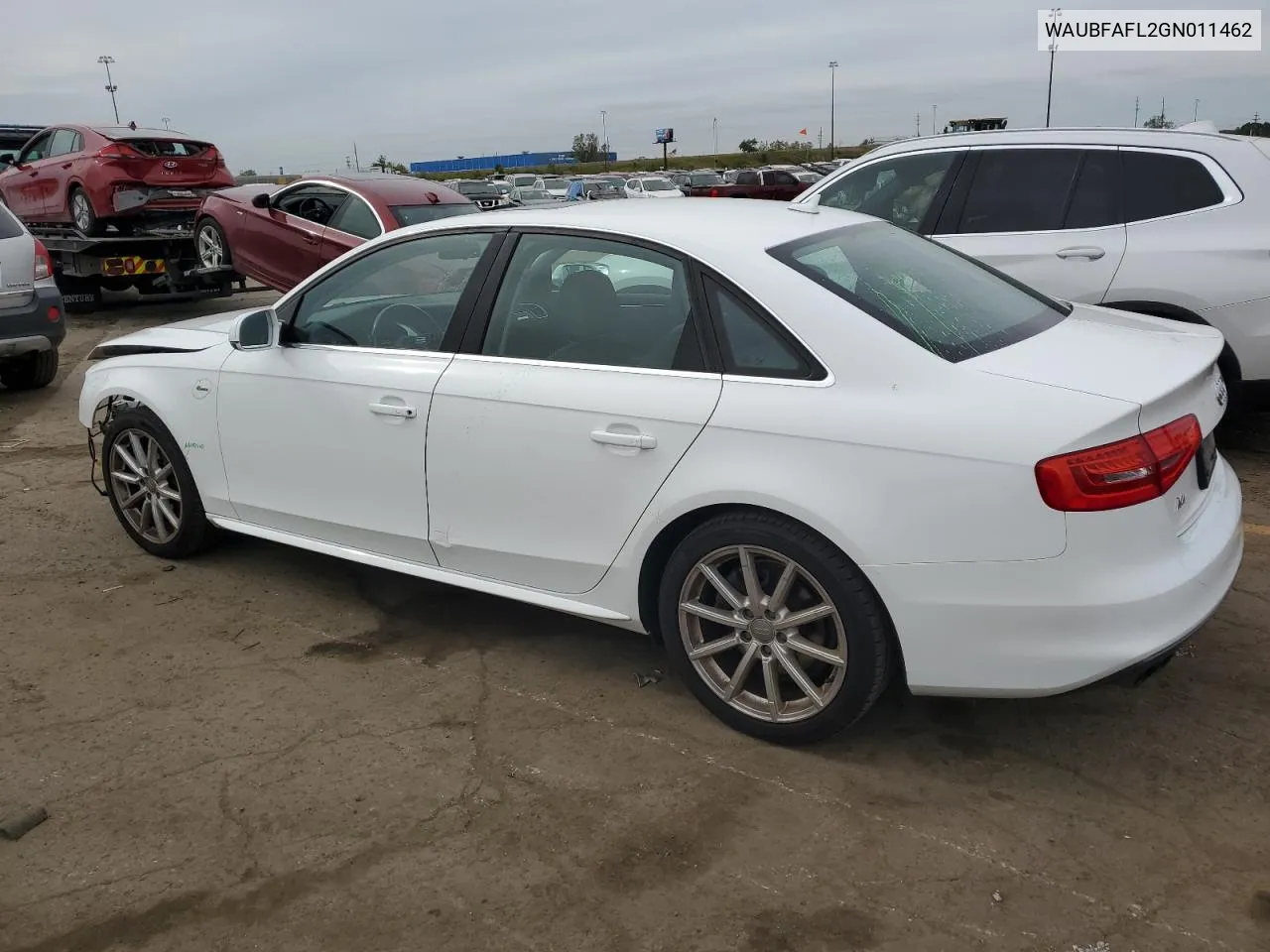 2016 Audi A4 Premium S-Line VIN: WAUBFAFL2GN011462 Lot: 73173264