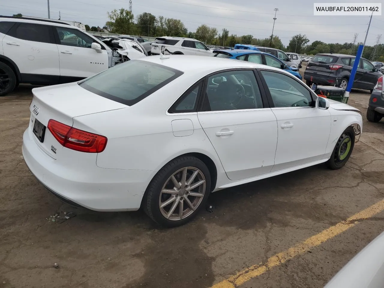 2016 Audi A4 Premium S-Line VIN: WAUBFAFL2GN011462 Lot: 73173264