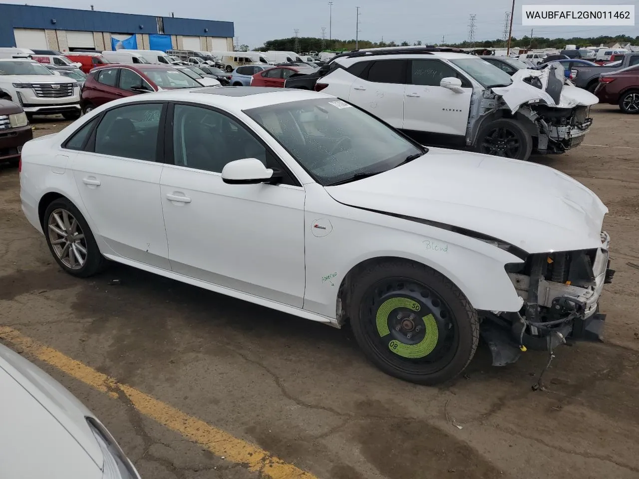 WAUBFAFL2GN011462 2016 Audi A4 Premium S-Line