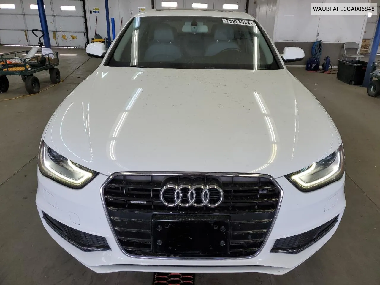 2016 Audi A4 Premium S-Line VIN: WAUBFAFL0GA006848 Lot: 75928834