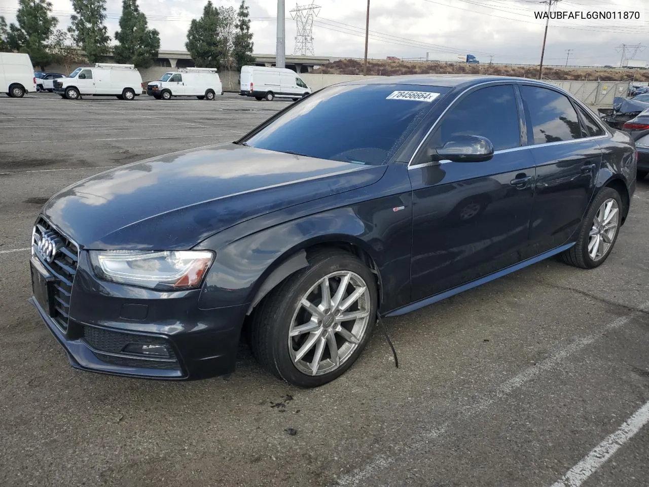 2016 Audi A4 Premium S-Line VIN: WAUBFAFL6GN011870 Lot: 78456664