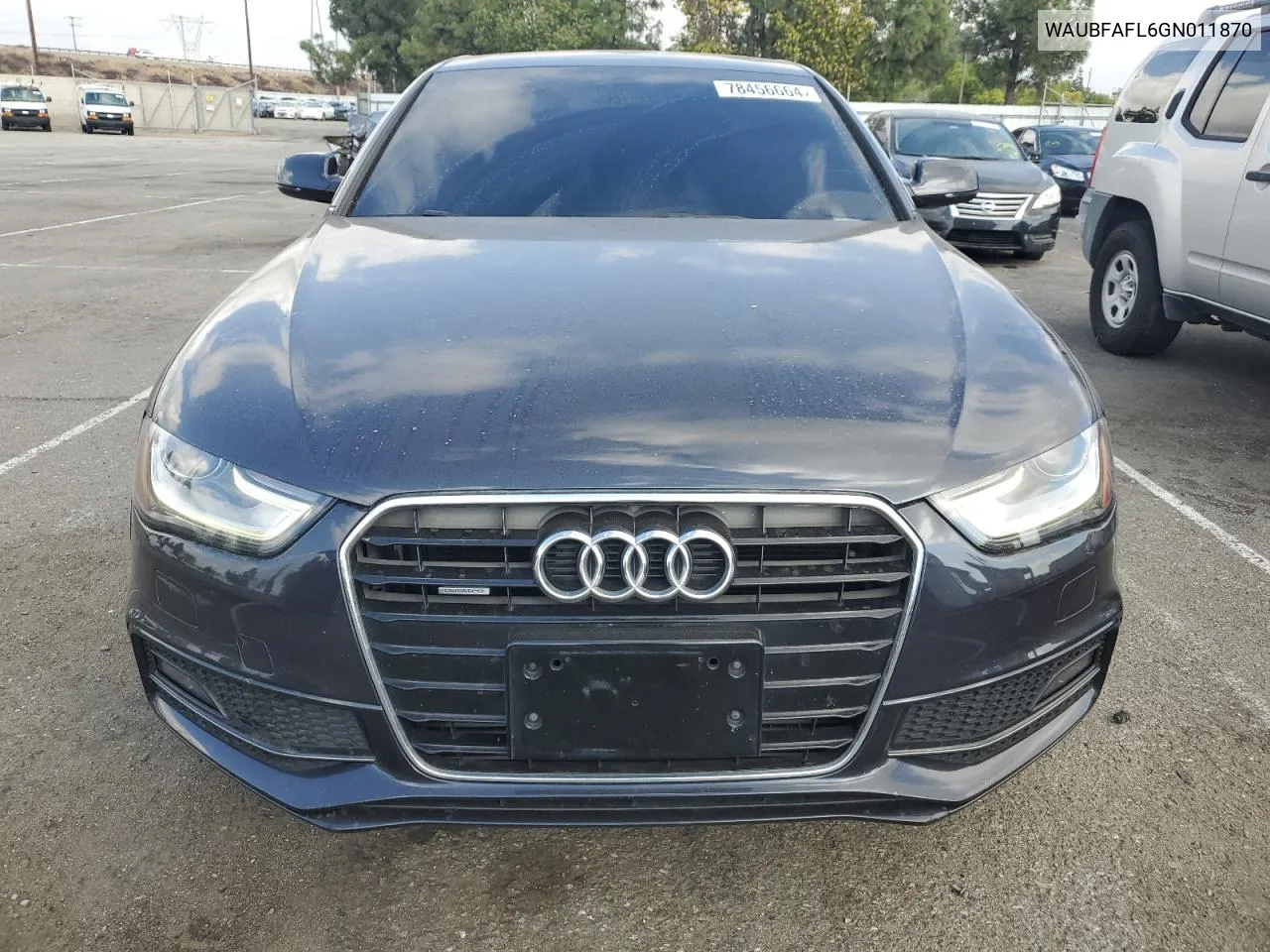 2016 Audi A4 Premium S-Line VIN: WAUBFAFL6GN011870 Lot: 78456664