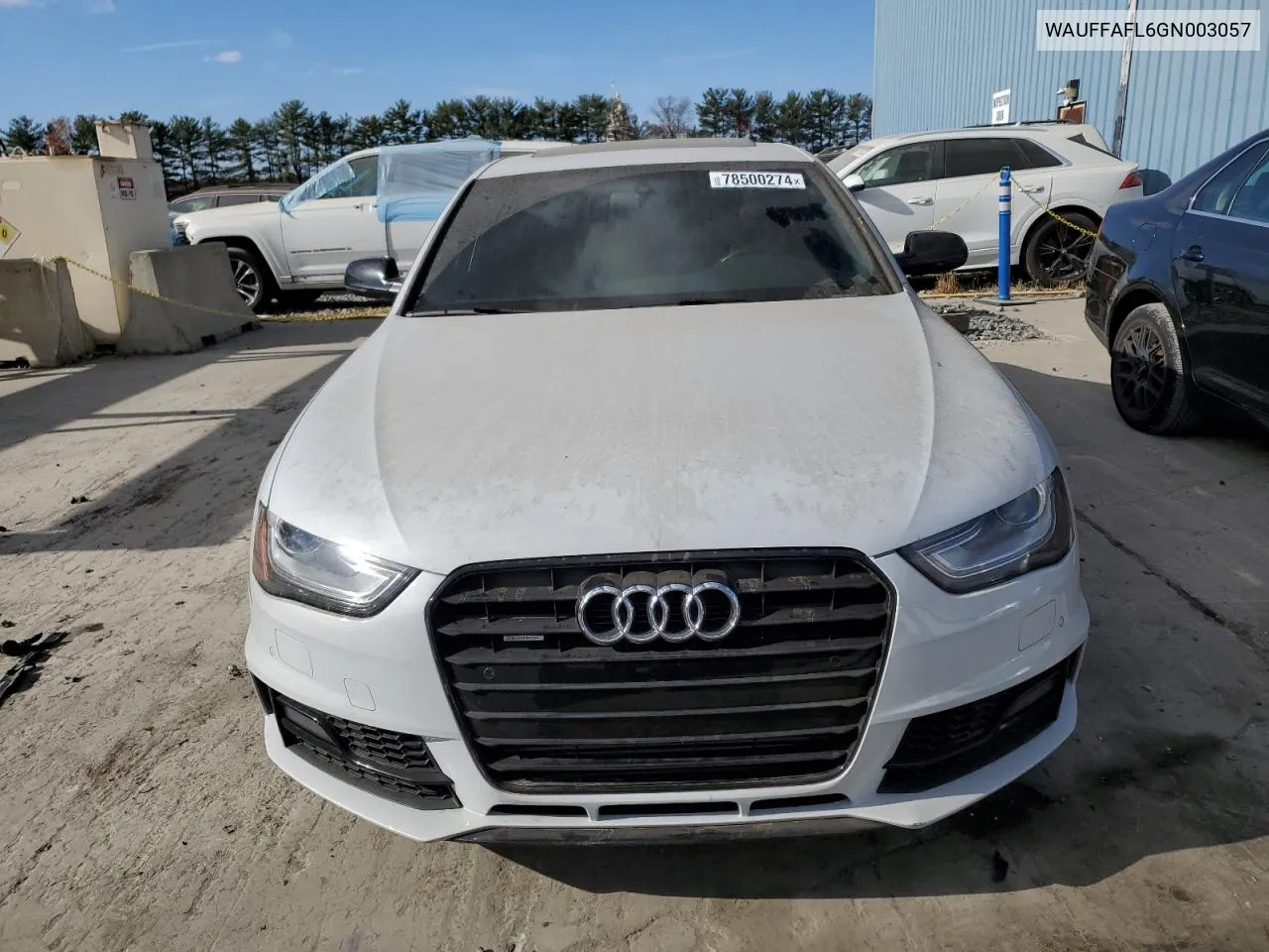 2016 Audi A4 Premium Plus S-Line VIN: WAUFFAFL6GN003057 Lot: 78500274