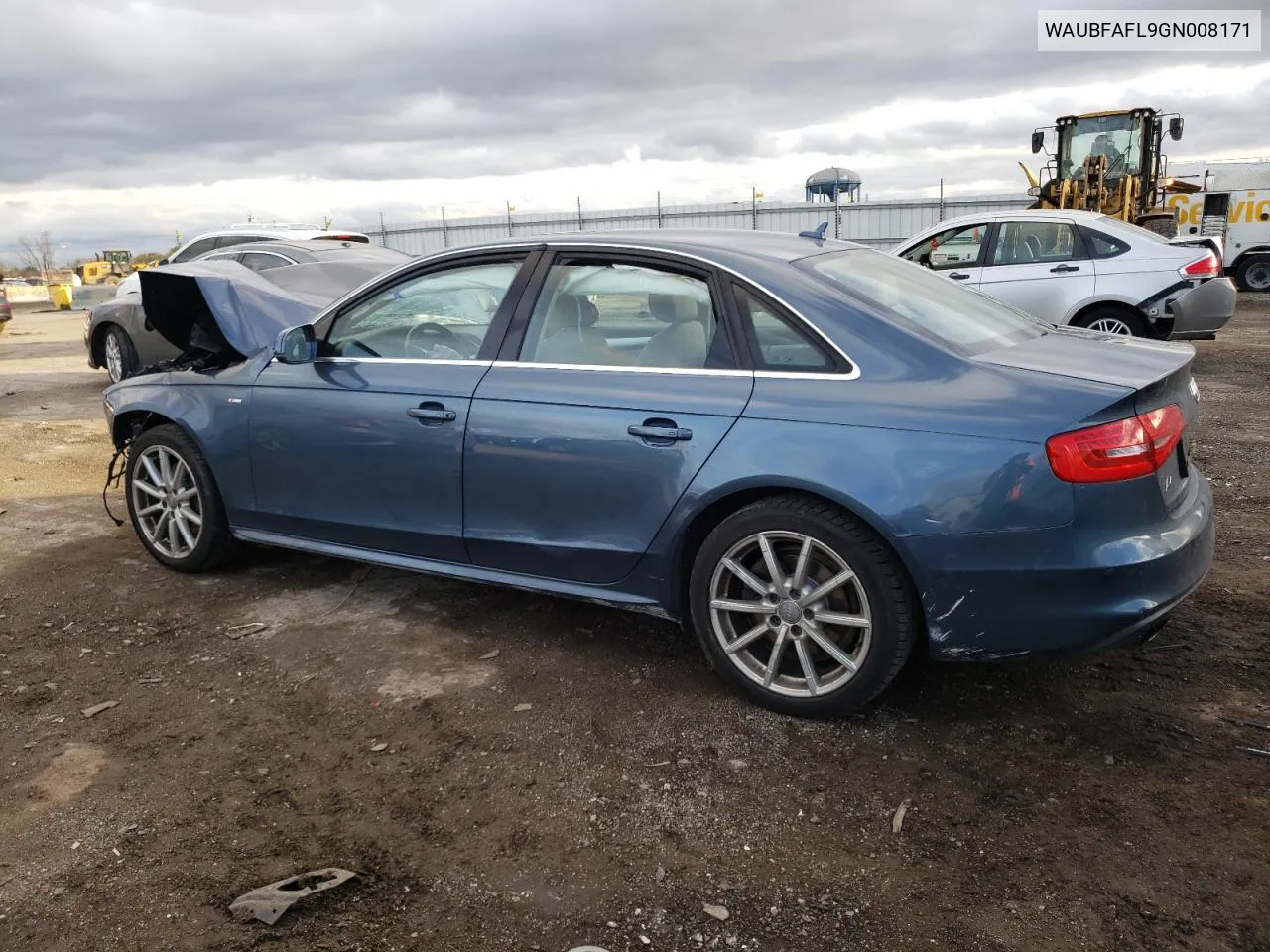 2016 Audi A4 Premium S-Line VIN: WAUBFAFL9GN008171 Lot: 78622964