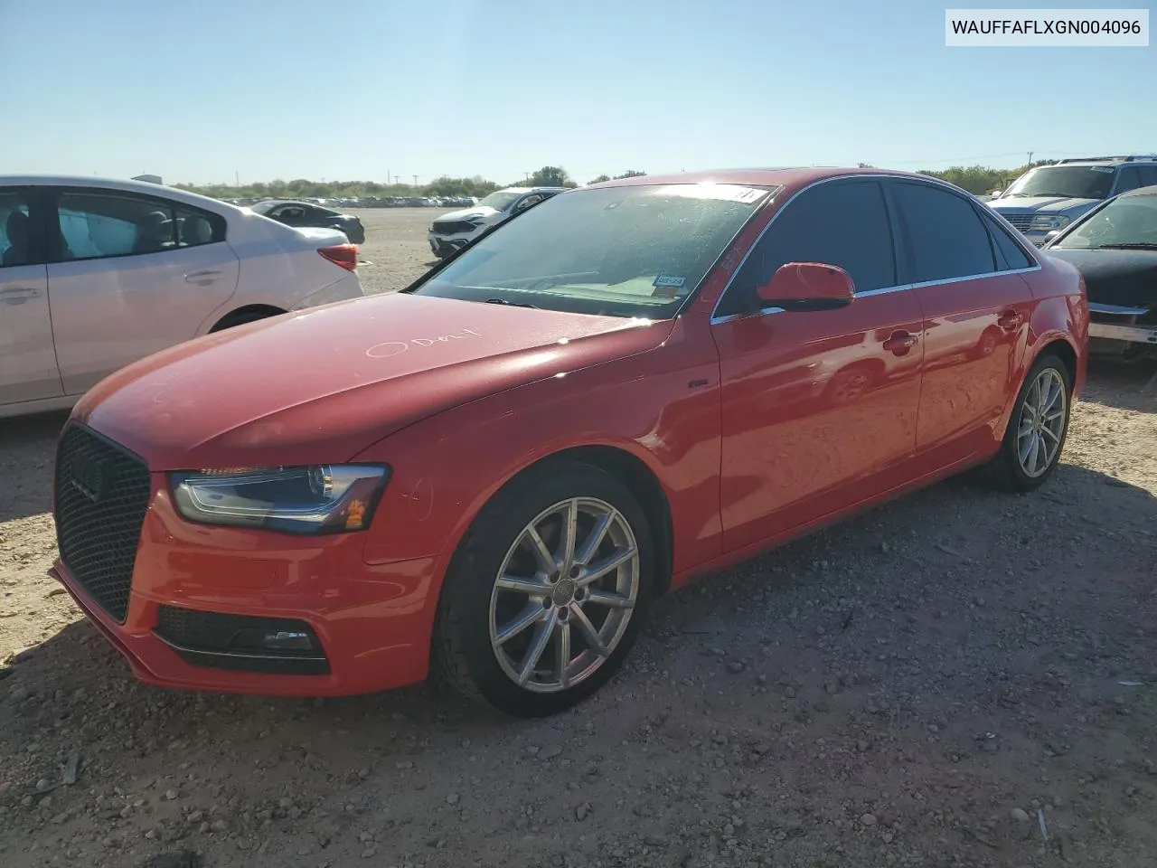 2016 Audi A4 Premium Plus S-Line VIN: WAUFFAFLXGN004096 Lot: 80952454