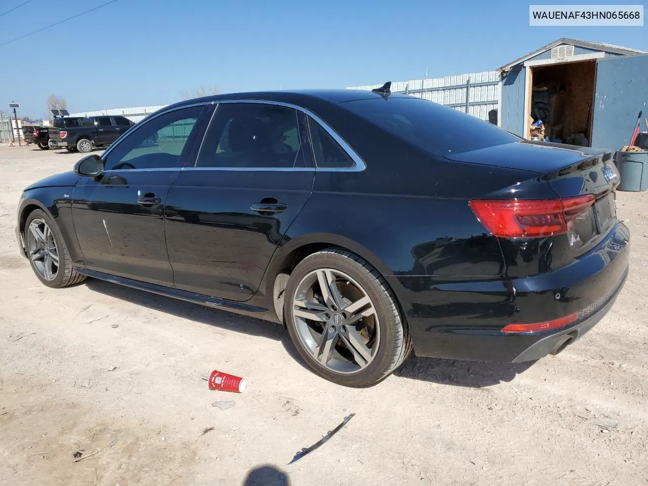 2017 Audi A4 Premium Plus VIN: WAUENAF43HN065668 Lot: 46722184