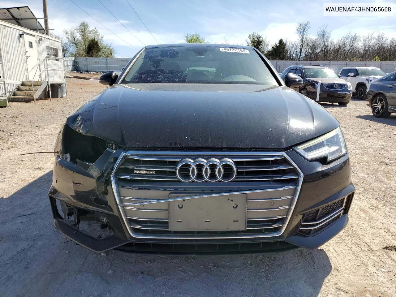 2017 Audi A4 Premium Plus VIN: WAUENAF43HN065668 Lot: 46722184