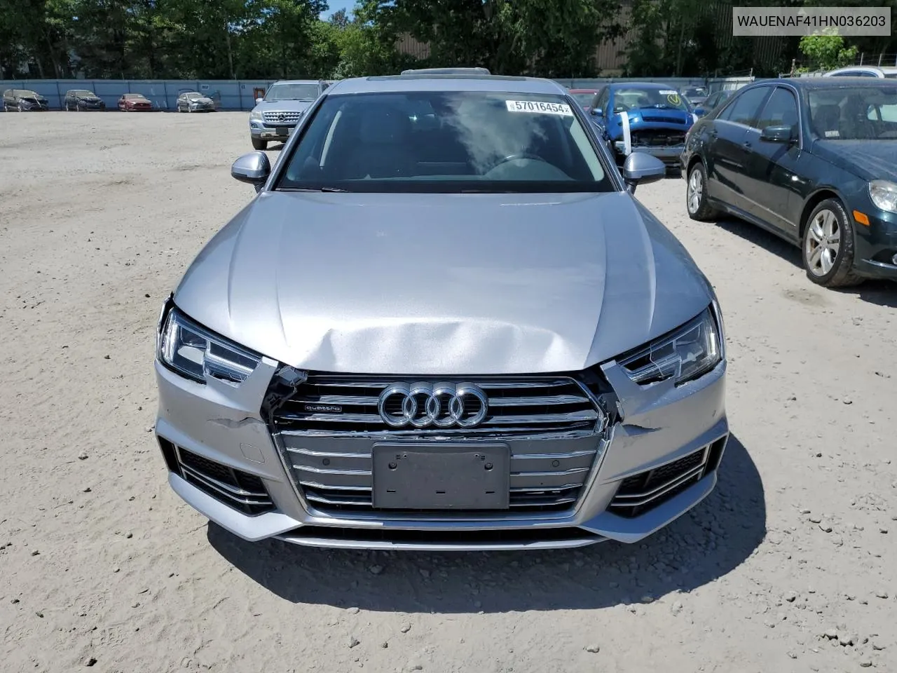 2017 Audi A4 Premium Plus VIN: WAUENAF41HN036203 Lot: 57016454