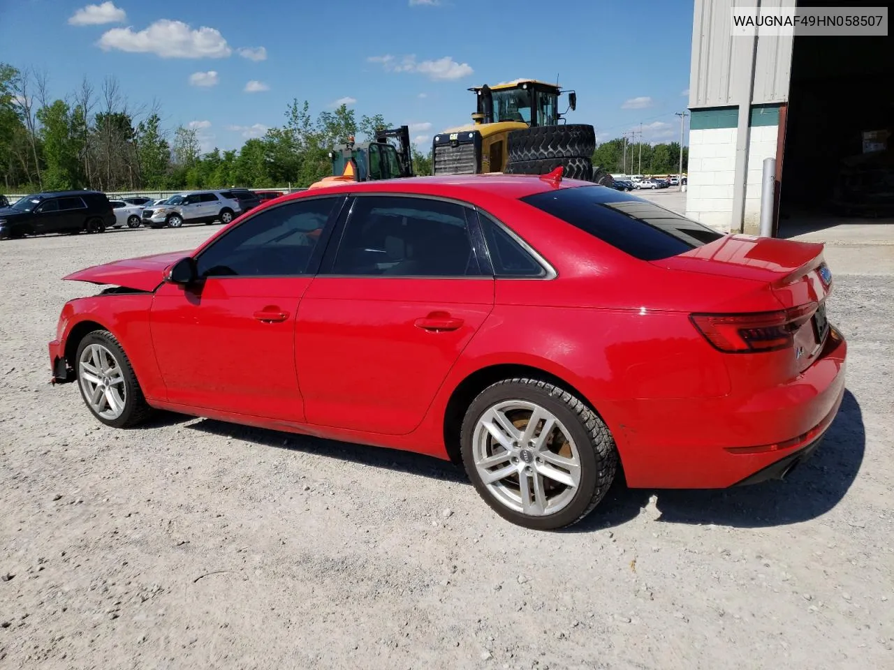 2017 Audi A4 Premium VIN: WAUGNAF49HN058507 Lot: 58547424