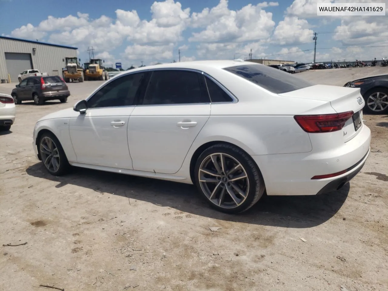 WAUENAF42HA141629 2017 Audi A4 Premium Plus