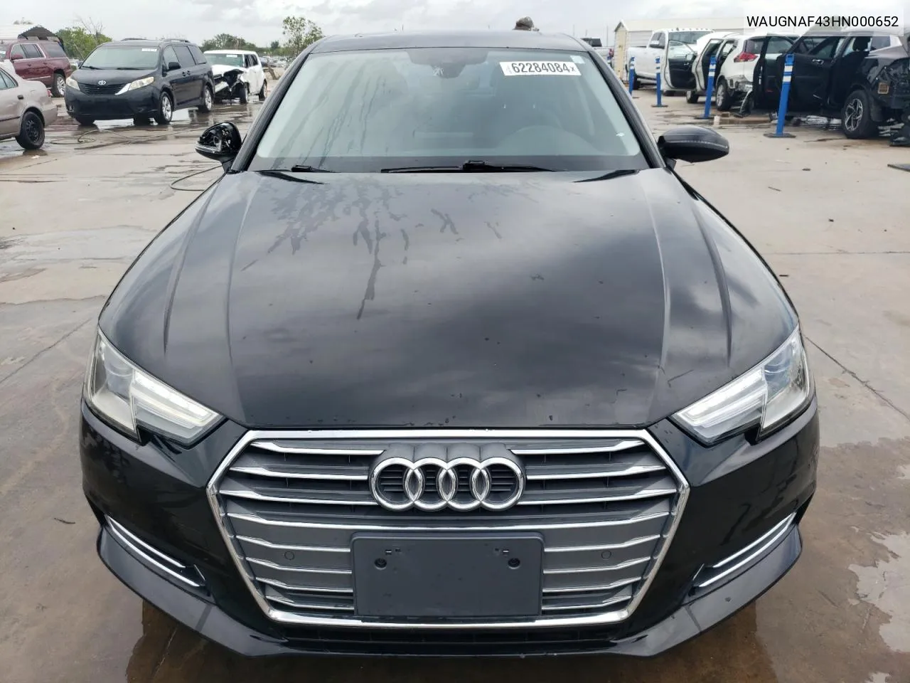 2017 Audi A4 Premium VIN: WAUGNAF43HN000652 Lot: 62284084