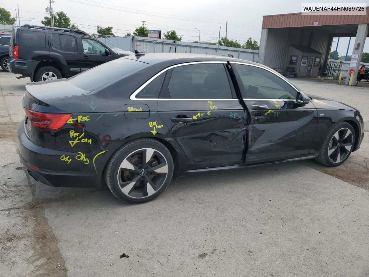 WAUENAF44HN039726 2017 Audi A4 Premium Plus