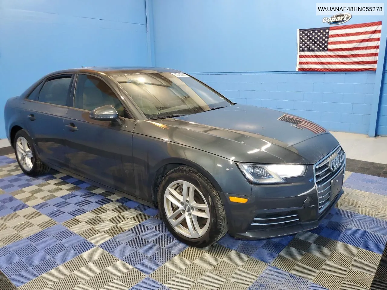 2017 Audi A4 Premium VIN: WAUANAF48HN055278 Lot: 64484174