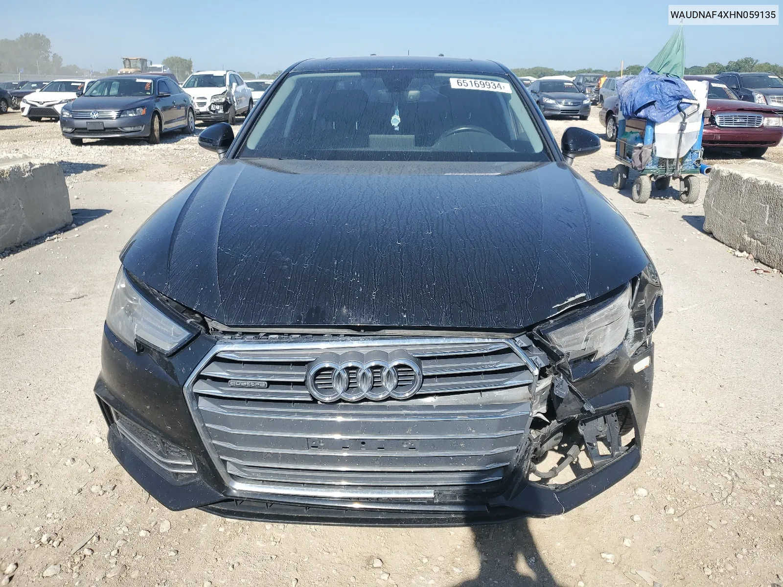 2017 Audi A4 Premium VIN: WAUDNAF4XHN059135 Lot: 65169934