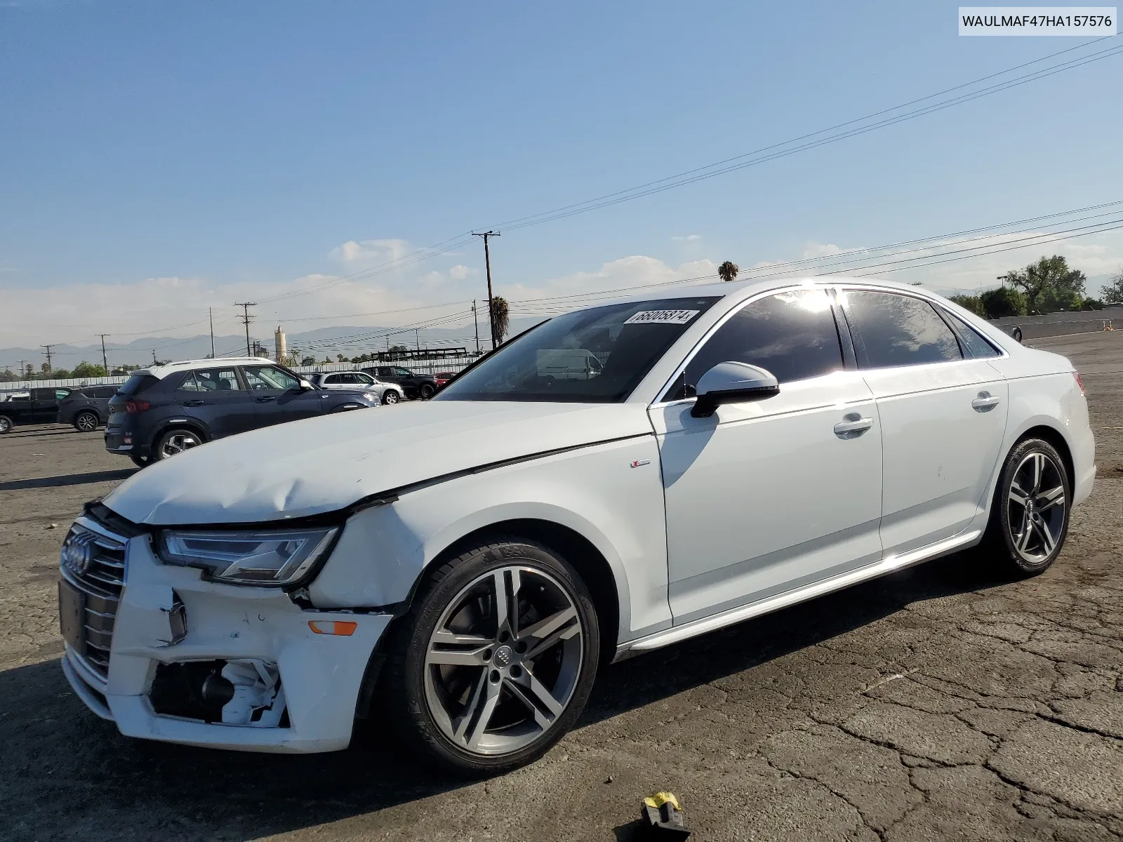 2017 Audi A4 Ultra Premium Plus VIN: WAULMAF47HA157576 Lot: 66005874