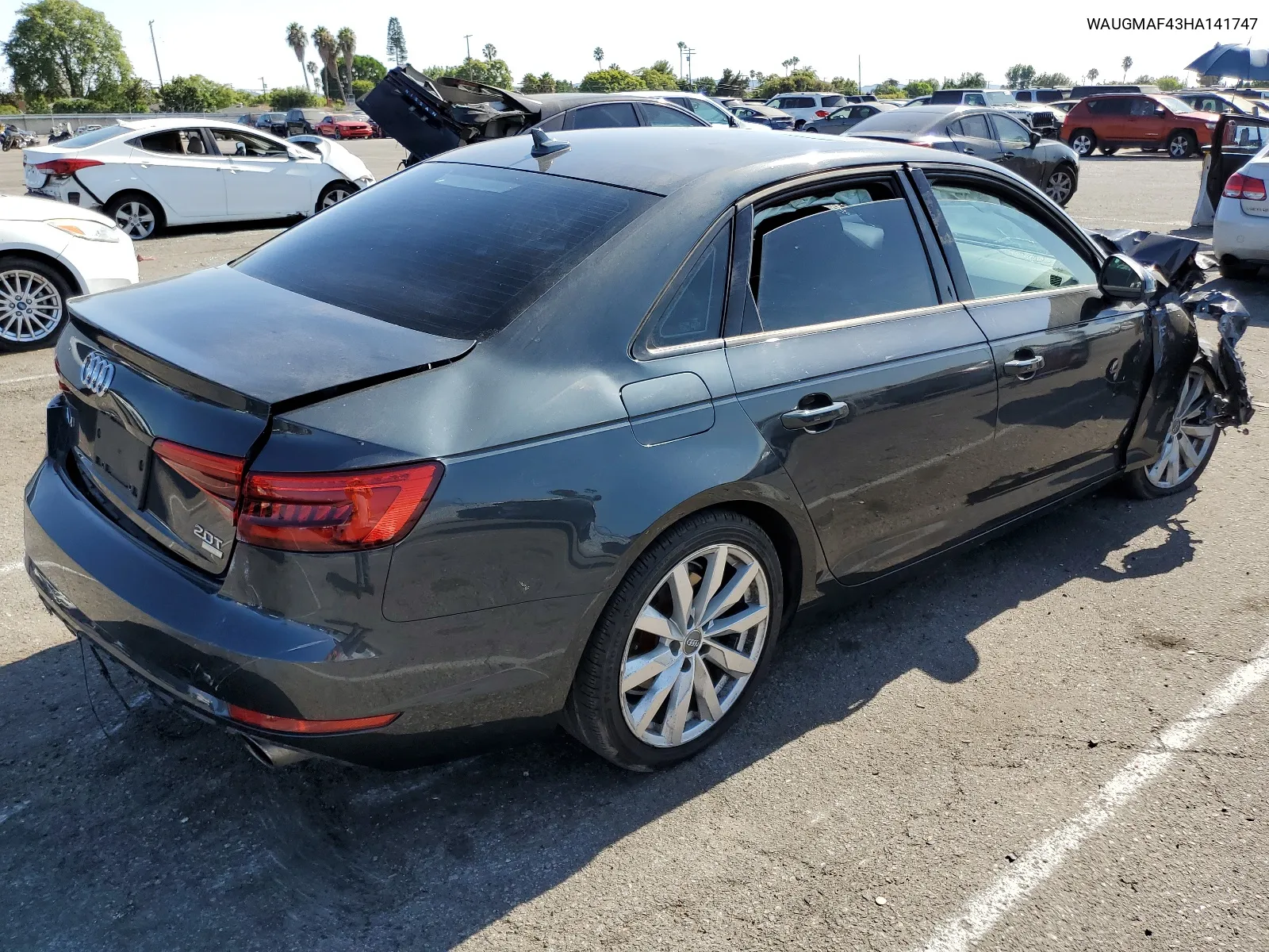 2017 Audi A4 Ultra Premium VIN: WAUGMAF43HA141747 Lot: 66219154