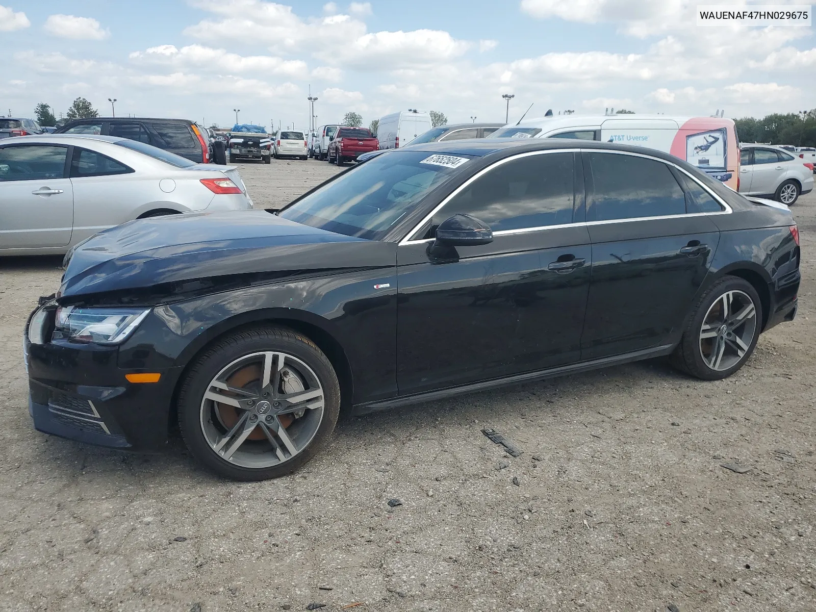 2017 Audi A4 Premium Plus VIN: WAUENAF47HN029675 Lot: 67652504