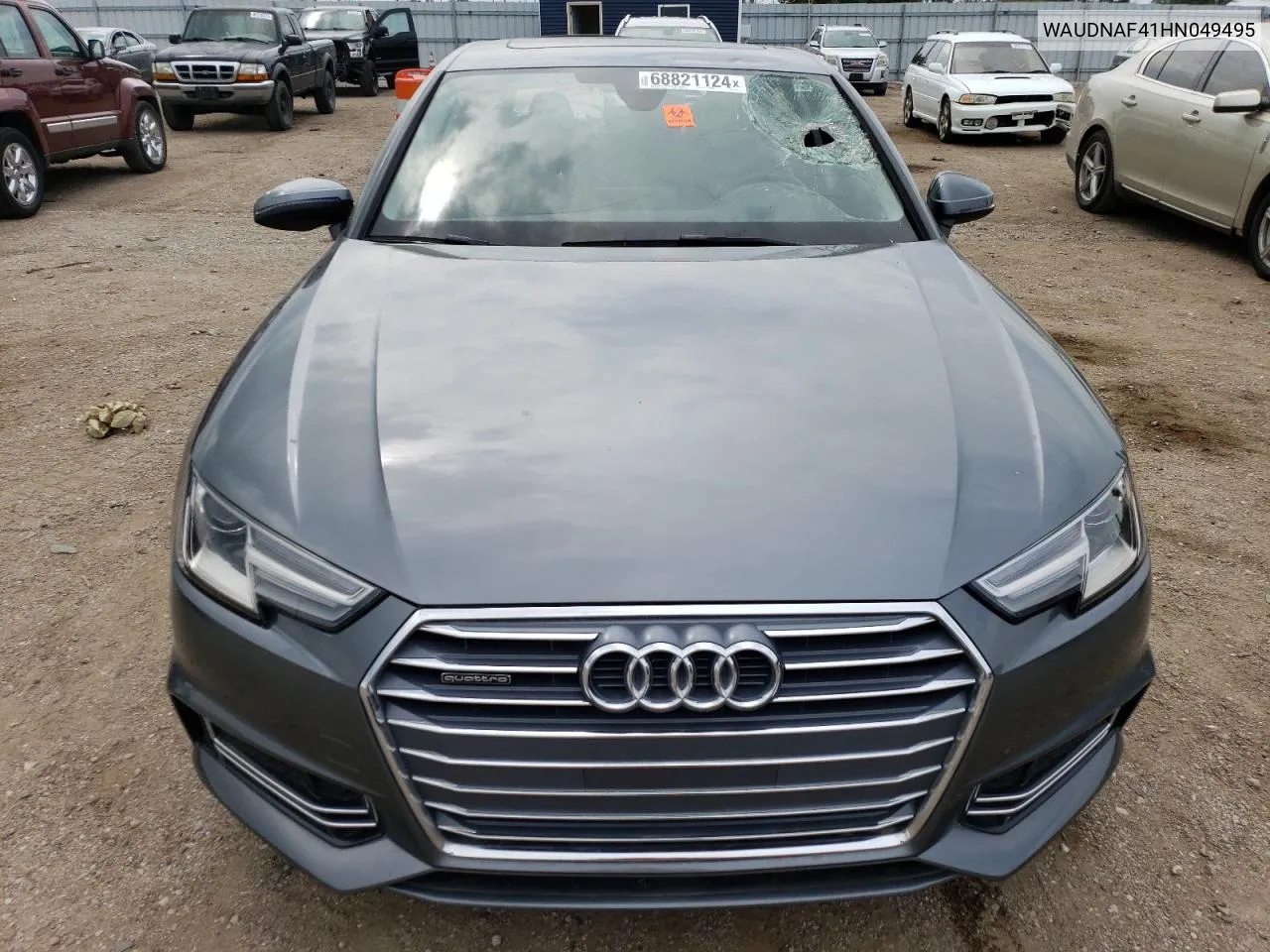 2017 Audi A4 Premium VIN: WAUDNAF41HN049495 Lot: 68821124