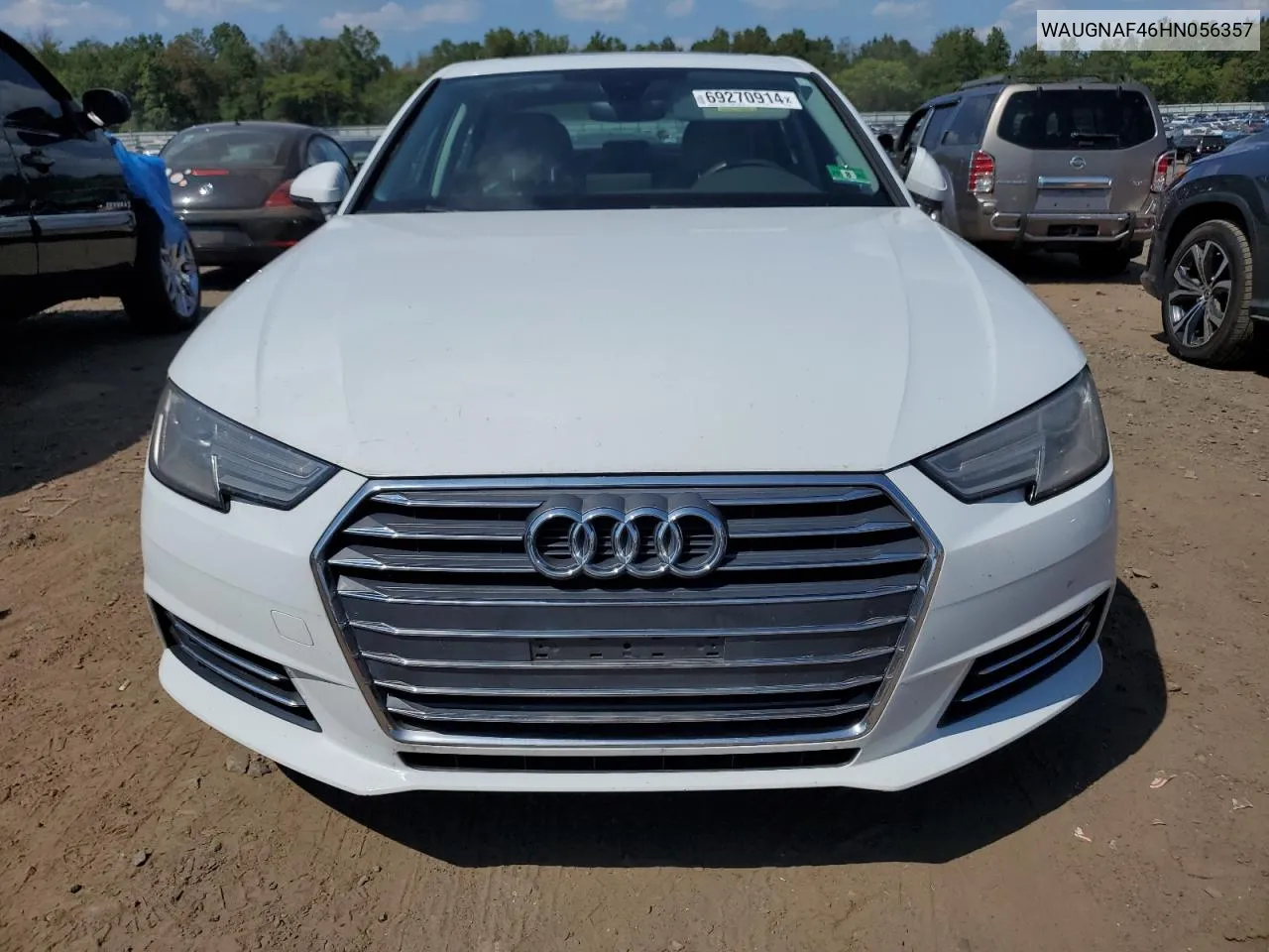 WAUGNAF46HN056357 2017 Audi A4 Premium