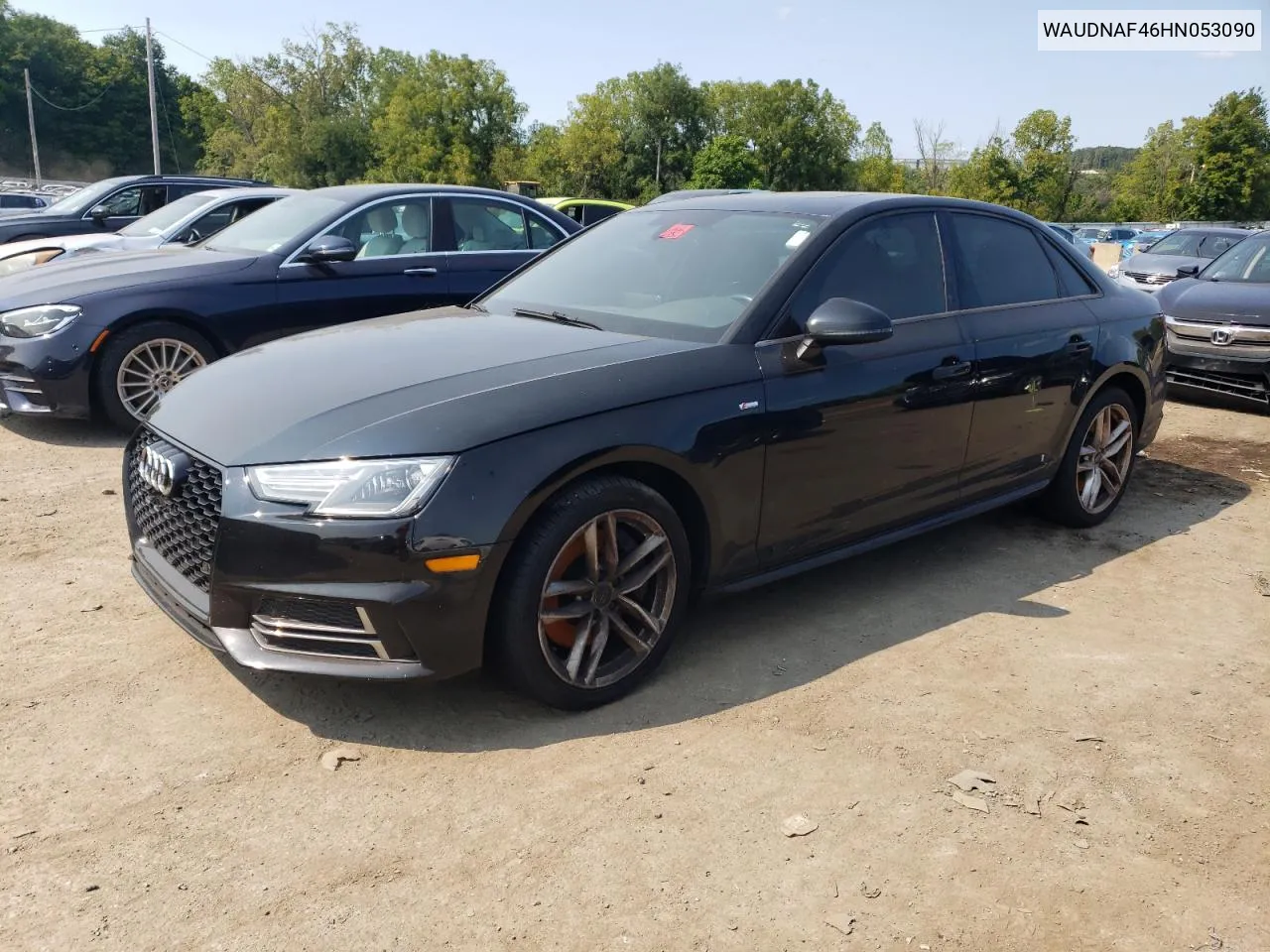 2017 Audi A4 Premium VIN: WAUDNAF46HN053090 Lot: 69664694