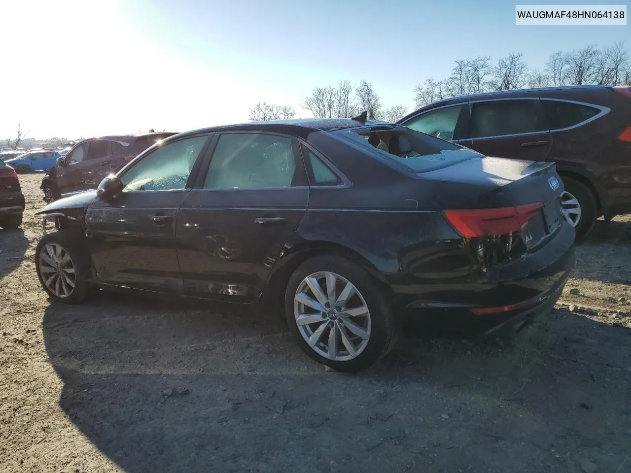 WAUGMAF48HN064138 2017 Audi A4 Ultra Premium