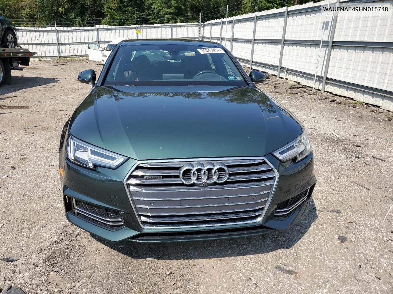 2017 Audi A4 Prestige VIN: WAUFNAF49HN015748 Lot: 70248054