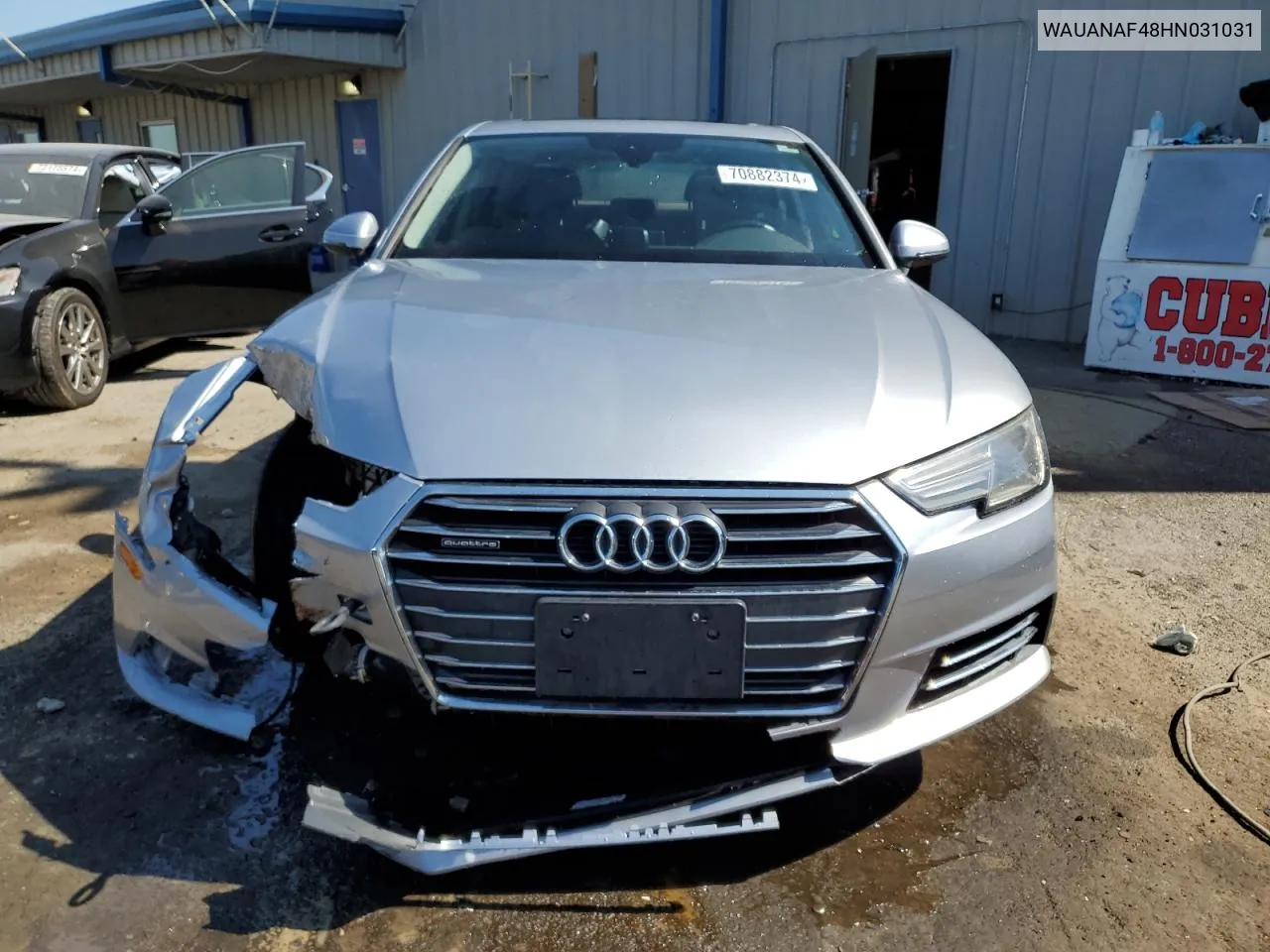 2017 Audi A4 Premium VIN: WAUANAF48HN031031 Lot: 70882374