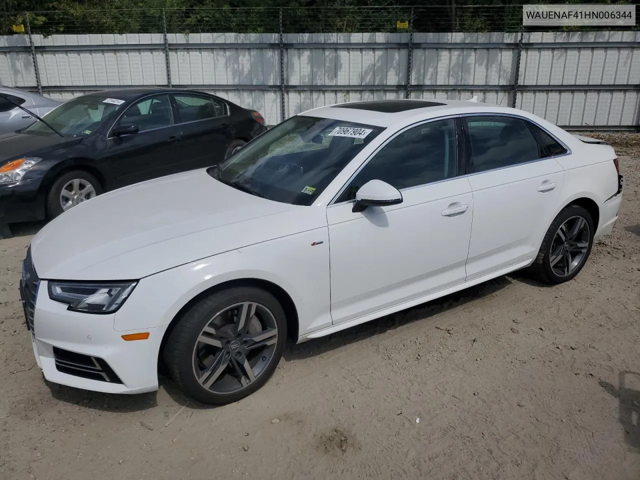 WAUENAF41HN006344 2017 Audi A4 Premium Plus