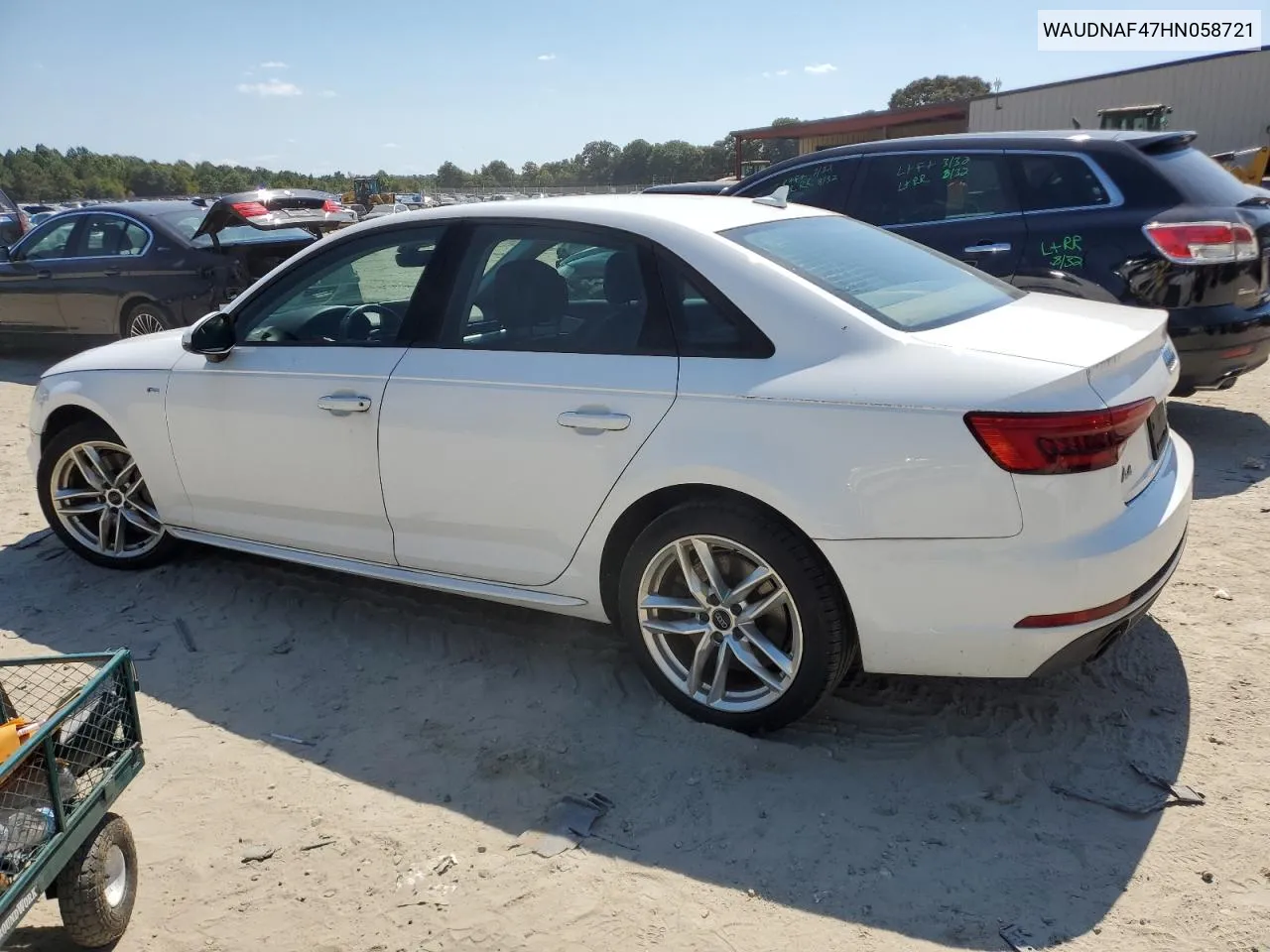 WAUDNAF47HN058721 2017 Audi A4 Premium