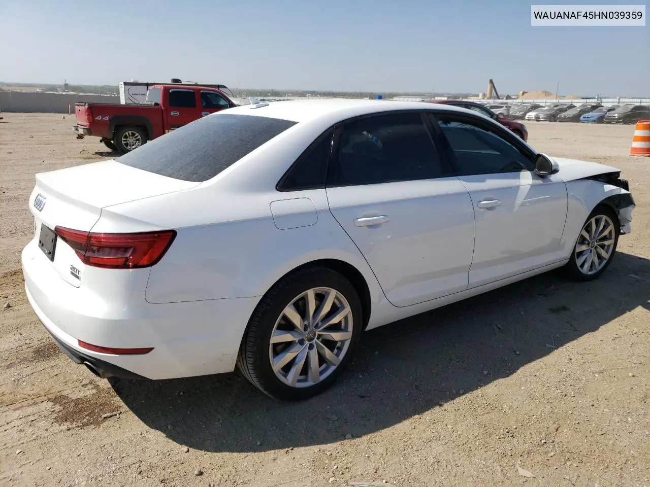 WAUANAF45HN039359 2017 Audi A4 Premium