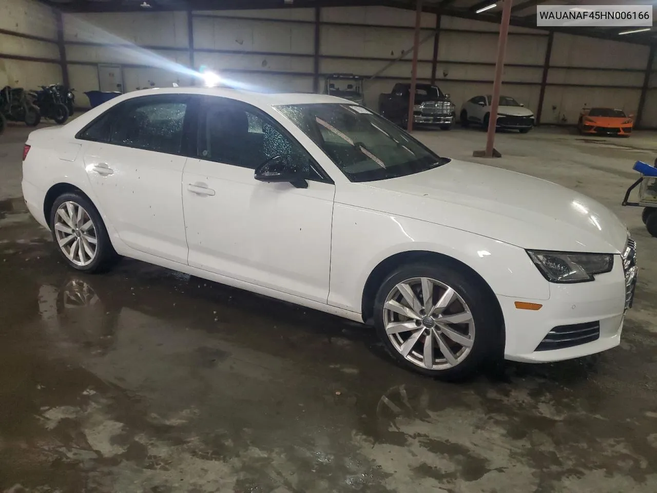 2017 Audi A4 Premium VIN: WAUANAF45HN006166 Lot: 71671114