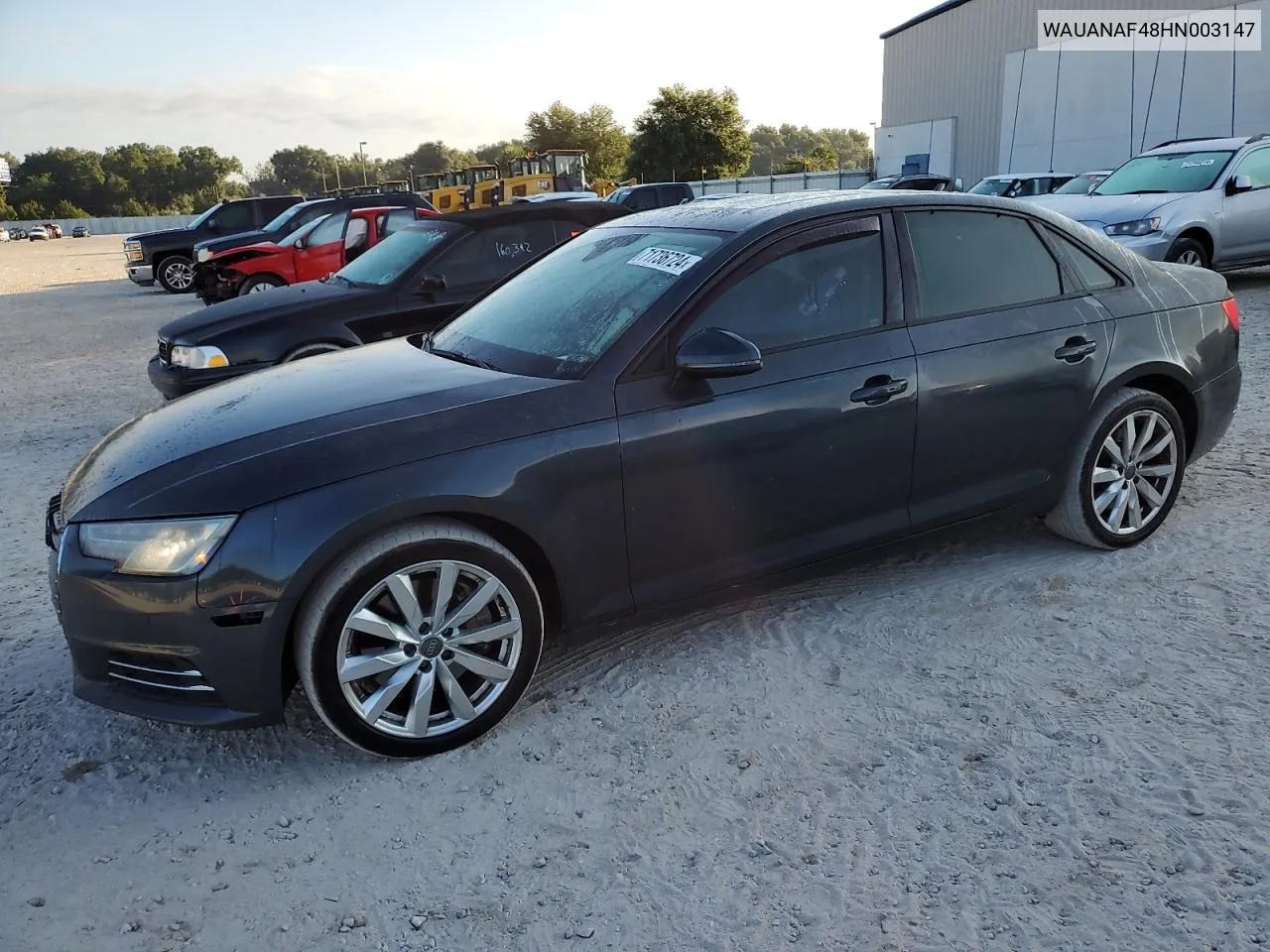 WAUANAF48HN003147 2017 Audi A4 Premium