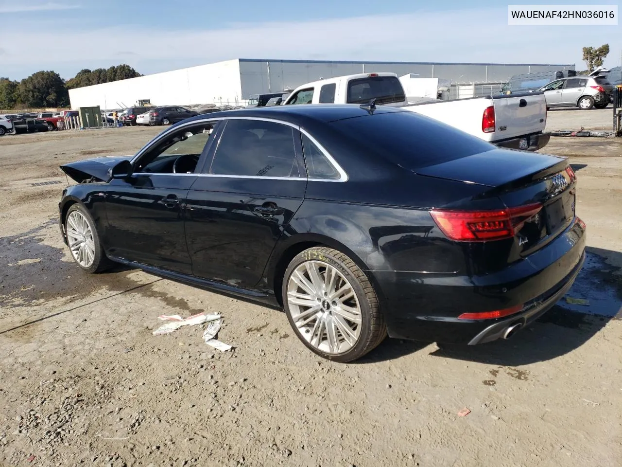 2017 Audi A4 Premium Plus VIN: WAUENAF42HN036016 Lot: 71831654