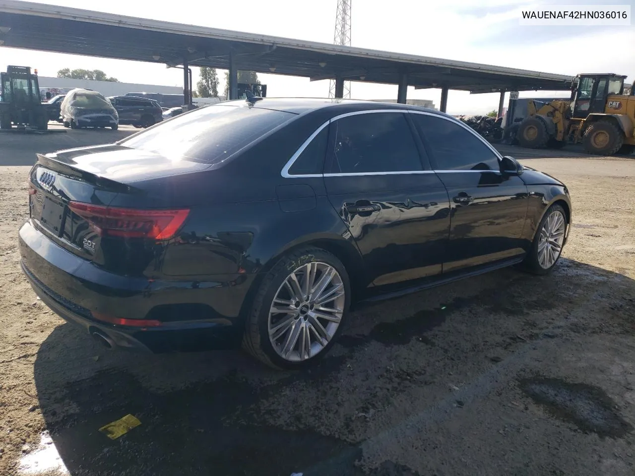 2017 Audi A4 Premium Plus VIN: WAUENAF42HN036016 Lot: 71831654