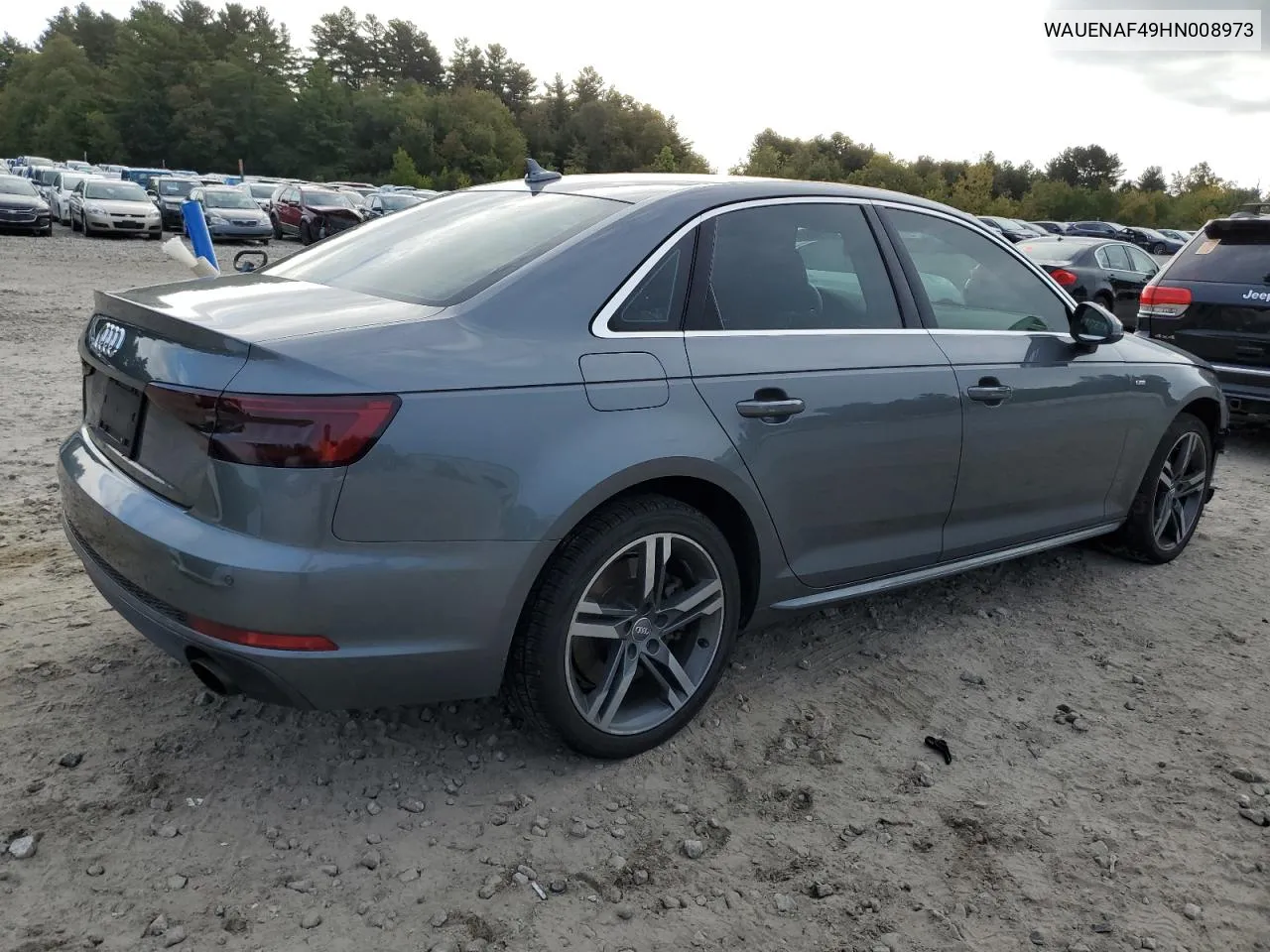 WAUENAF49HN008973 2017 Audi A4 Premium Plus