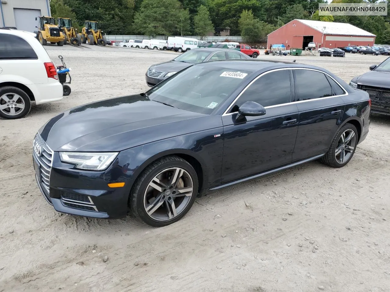 2017 Audi A4 Premium Plus VIN: WAUENAF4XHN048429 Lot: 72435604