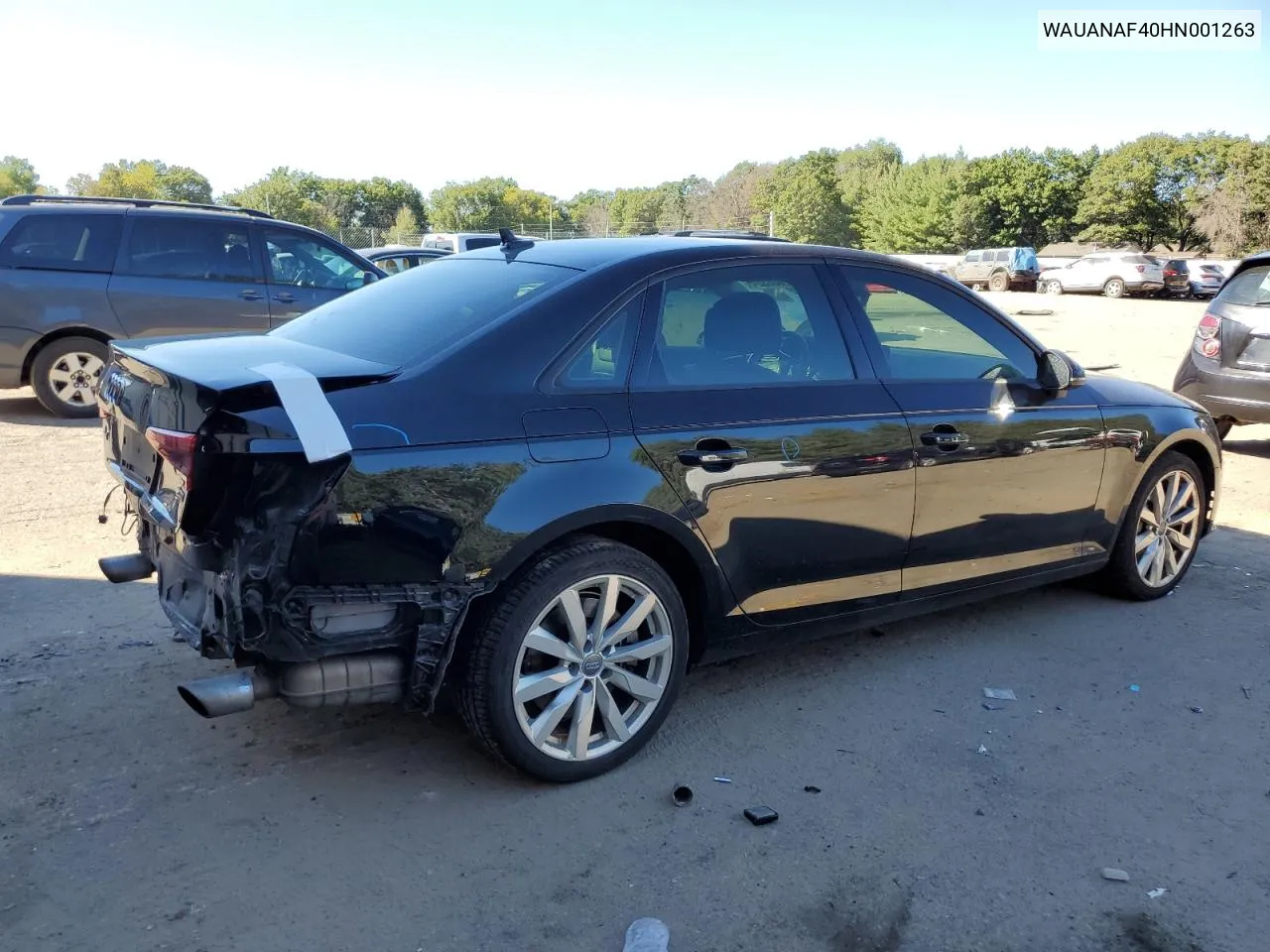 WAUANAF40HN001263 2017 Audi A4 Premium